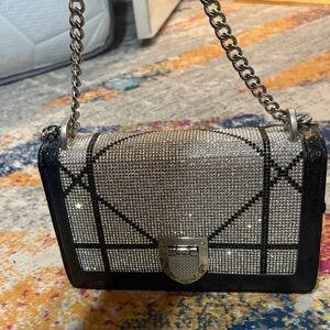 Elegant Black and Silver Women's Bag